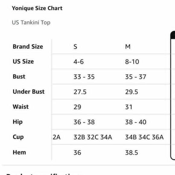 NWT Yonique Tankini Twist V Neck Top w/Tummy Control & High Cut Bottoms Small - Picture 8 of 8